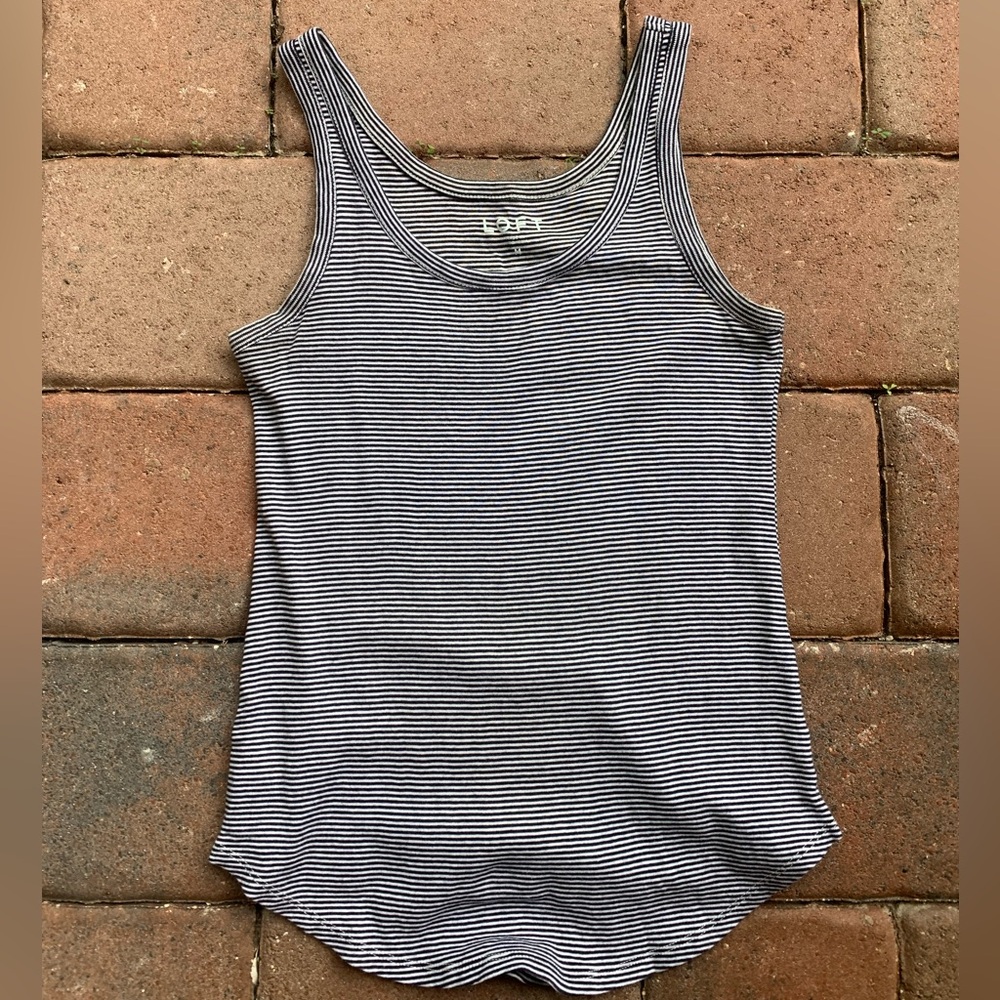 LOFT Micro Striped Tank Top